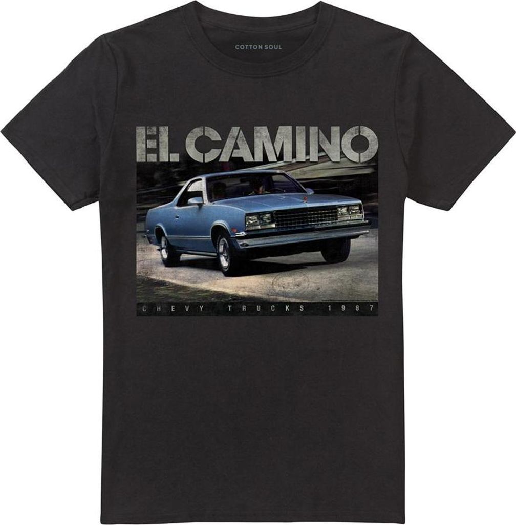 Chevrolet - "El Camino Truck 87" T-Shirt für Herren/Damen Uni TV20951 (S) (Schwarz)