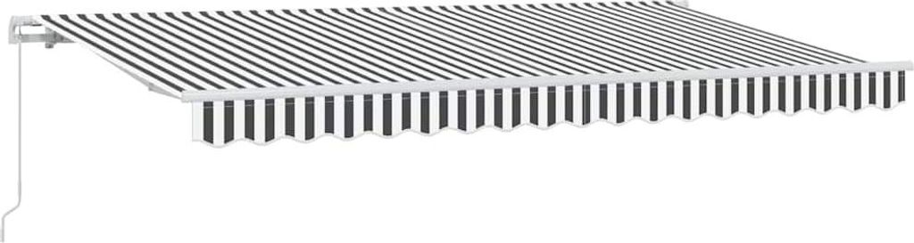vidaXL Einziehbare Markise Anthrazit 400 x 200 cm Stoff