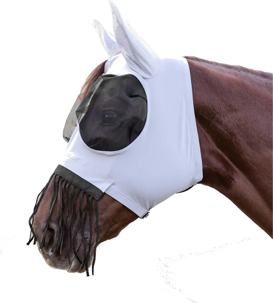 Maschera Cavallo Waldhausen Puck | Design Anatomico e Frange