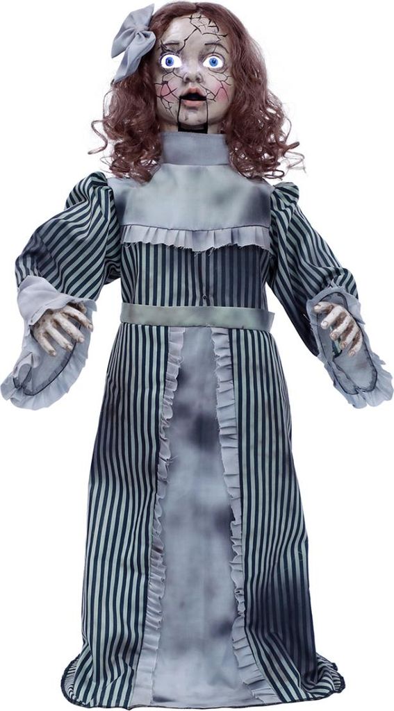 Geisterpuppe Betty Halloween Animatronic 90cm