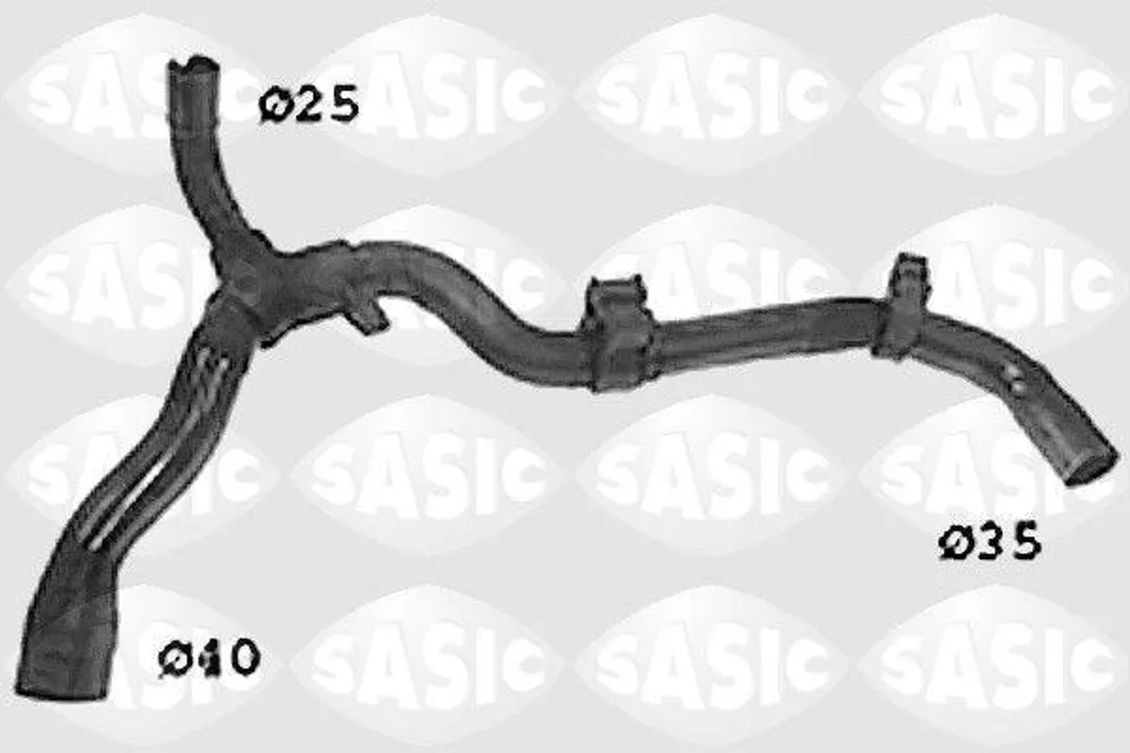 Tuyau de radiateur renforcé Sasic SWH0337 compatible Xantia 96136000