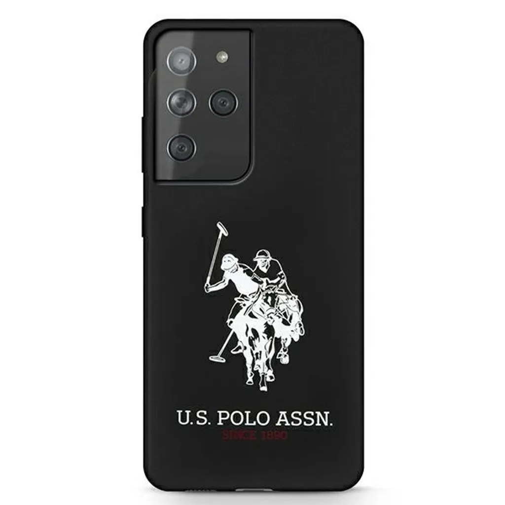 Us Polo Ushcs21Lslhrbk S21 Ultra G998Czarny/Black Silicone Logo