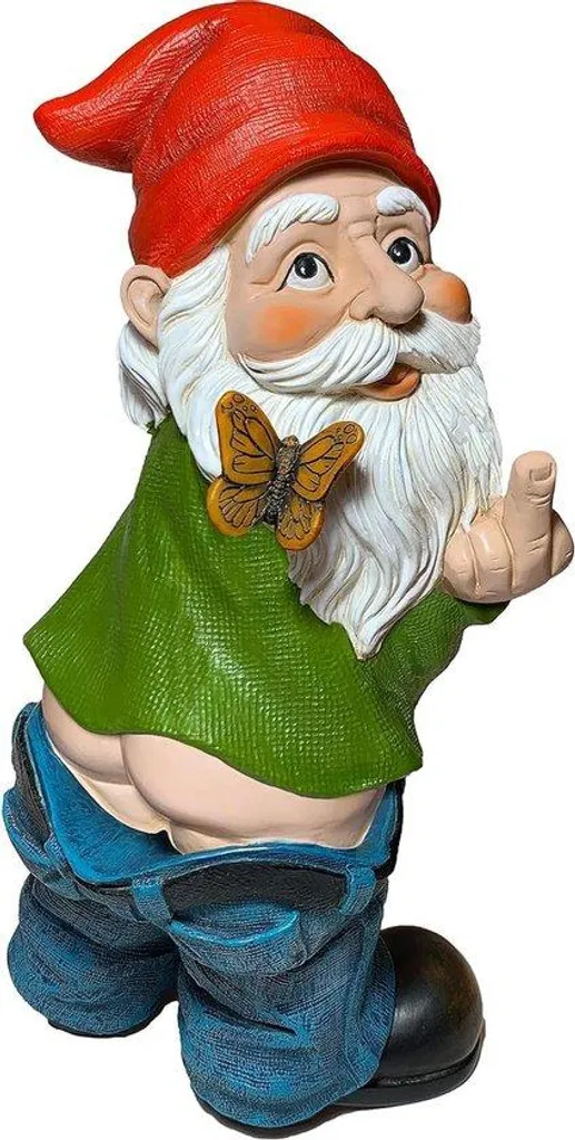Statue de Jardin en Métal Vert 23,5 cm - Décoration Animale Extérieure