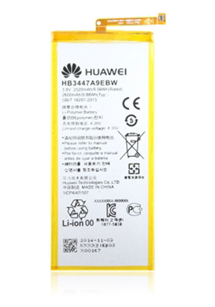 Original Huawei Hb3447A9Ebw Ascend P8 Akku Batterie Accu Battery 2600Mah Neu