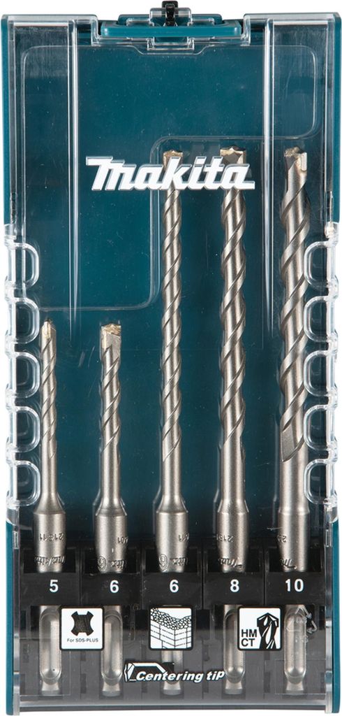 Makita SDS-PLUS Bohrer Centering tip 5-teiliges Set, Produktbild 