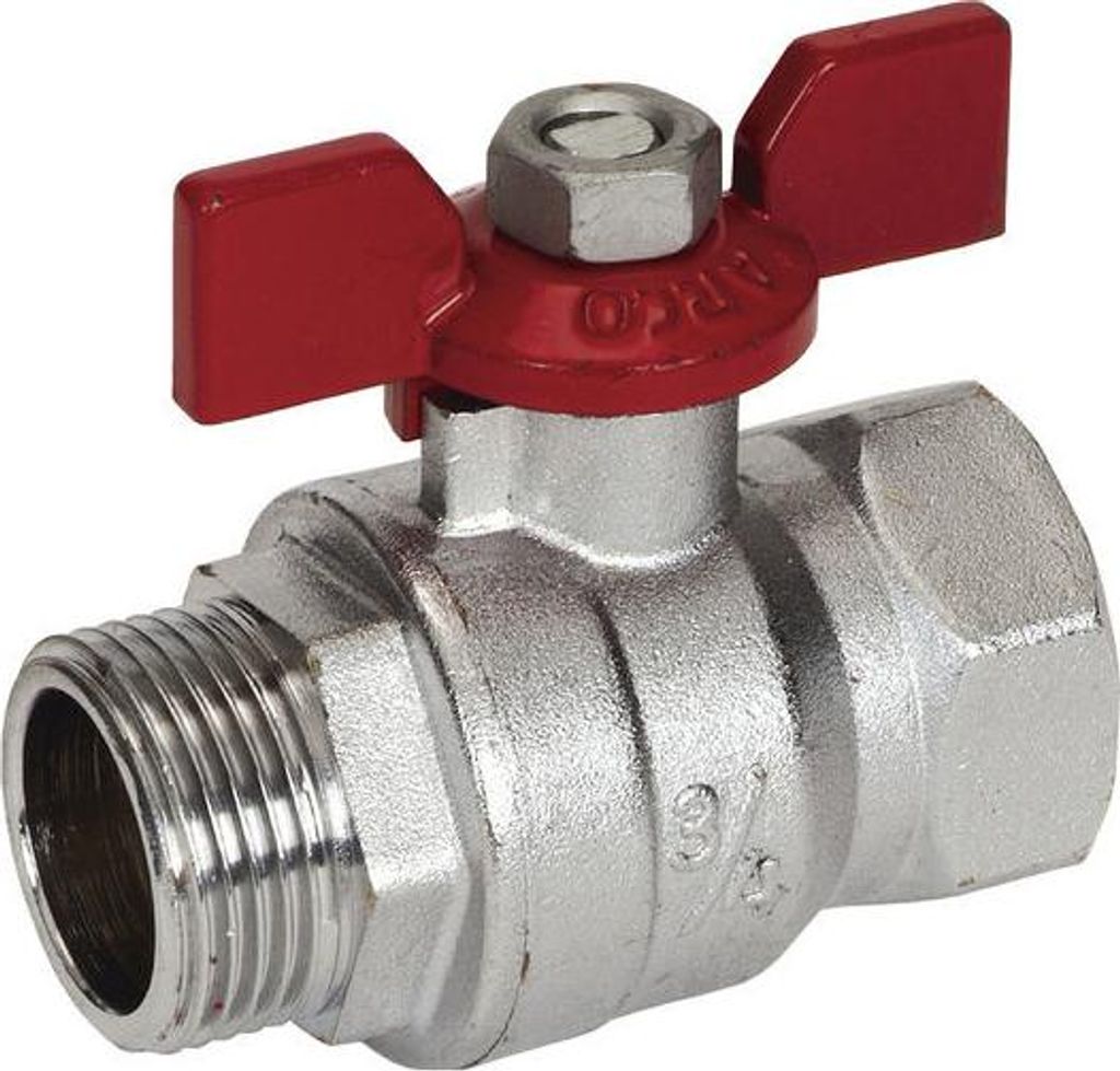 ARCO Kugelhahn-Schmetterlingsgriff GZ GW 1/2" x 1/2" Turia 0112808