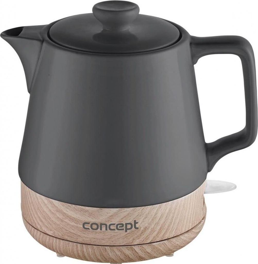 Concept RK0062, 1 liter, 1200 watt, antraciet, houtmotief, Productafbeelding 