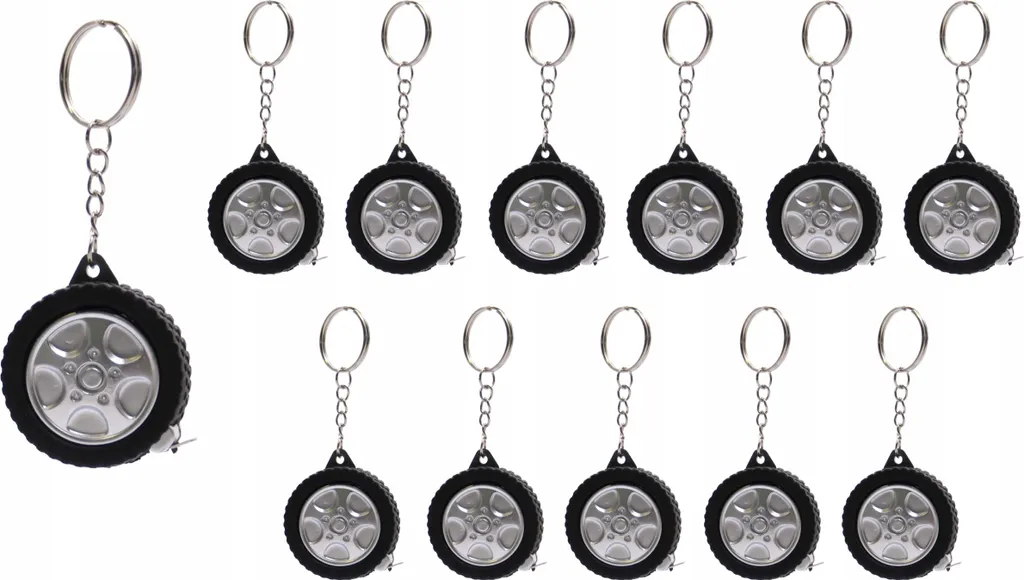 Mesurez tout instantanément avec le Porte-clé Mètre 1m Pneu - Lot 12