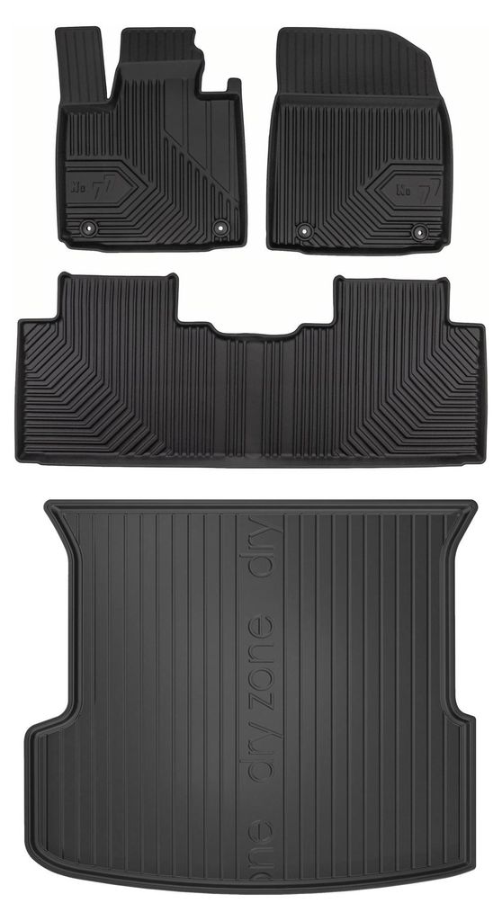 Autokoberce 3D TPE + vaňa kufra DryZone pre: Xpeng G9 2022- Obrázok produktu 