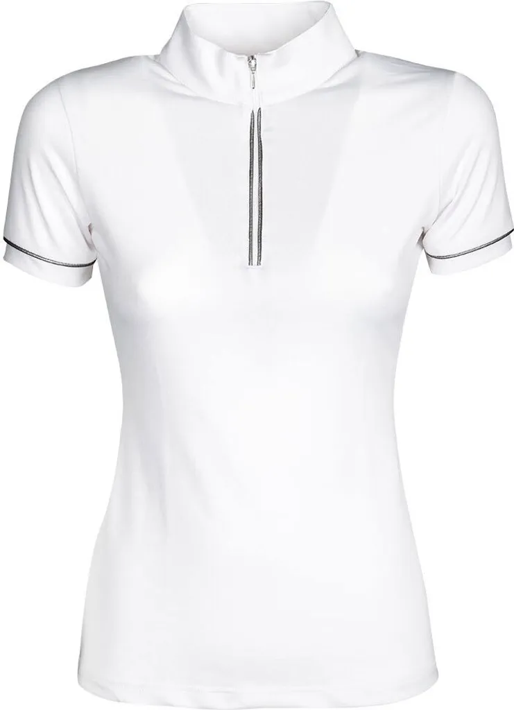T-shirt de sport équestre Blackpool blanc L pour entraînement été