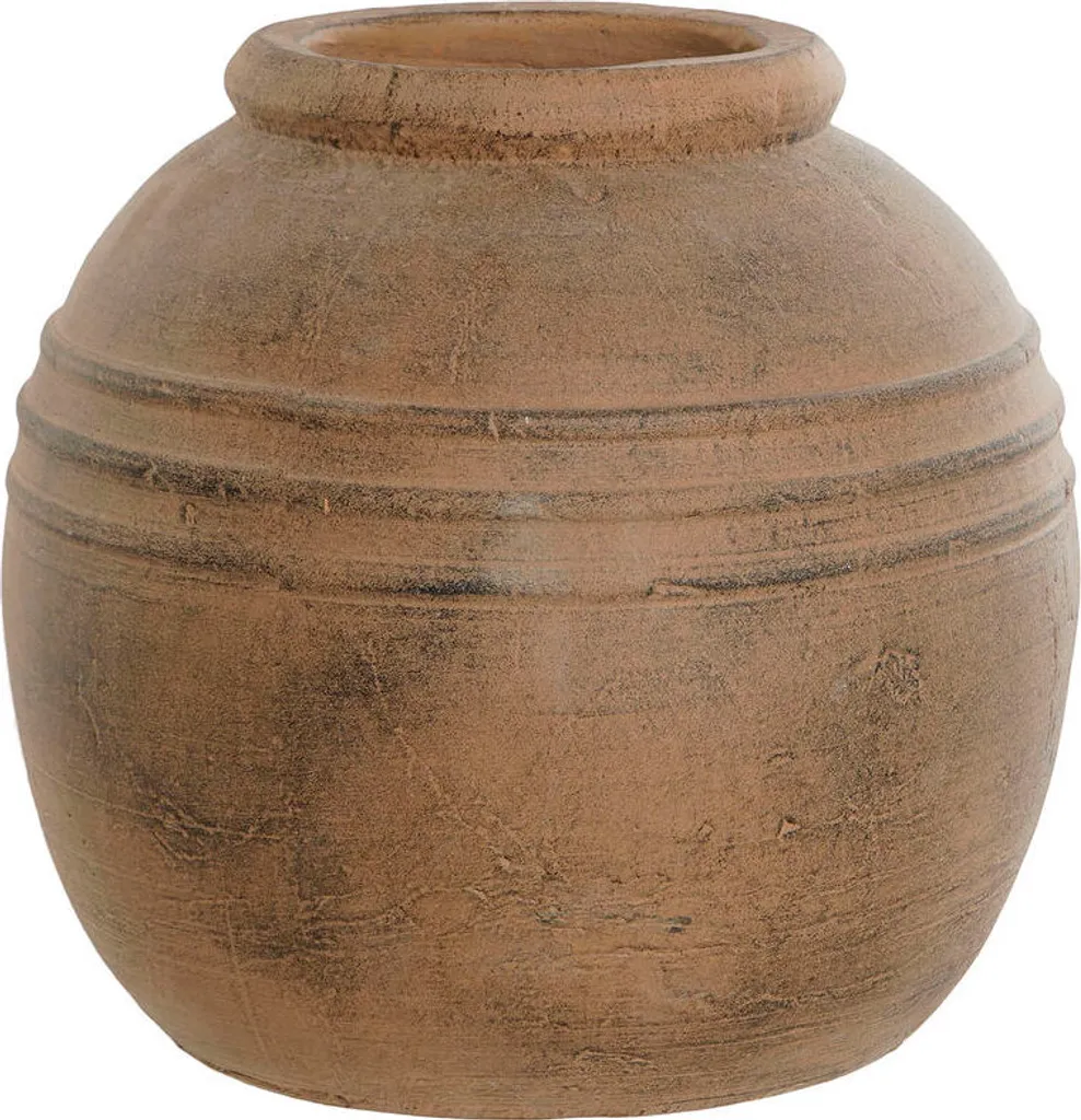 Vase Home ESPRIT Ciment Traditionnel 32x32x30 cm - Cache-pot Design