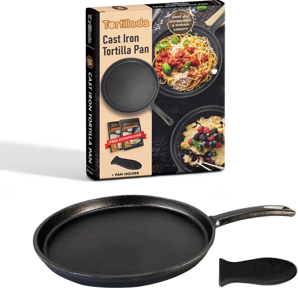 Teglia per Tortilla 26 cm con Ricettario: Cucina Messicana Autentica