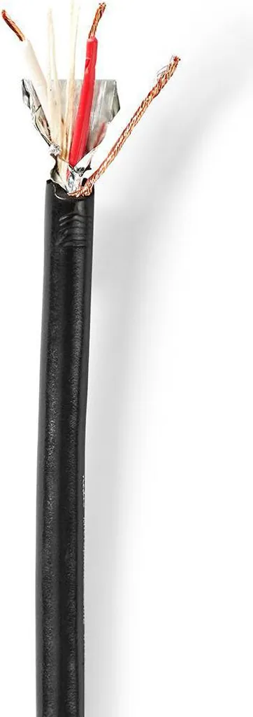 Câble micro sans perte de signal 100m, cuivre 0.35mm² PVC noir haute qualité