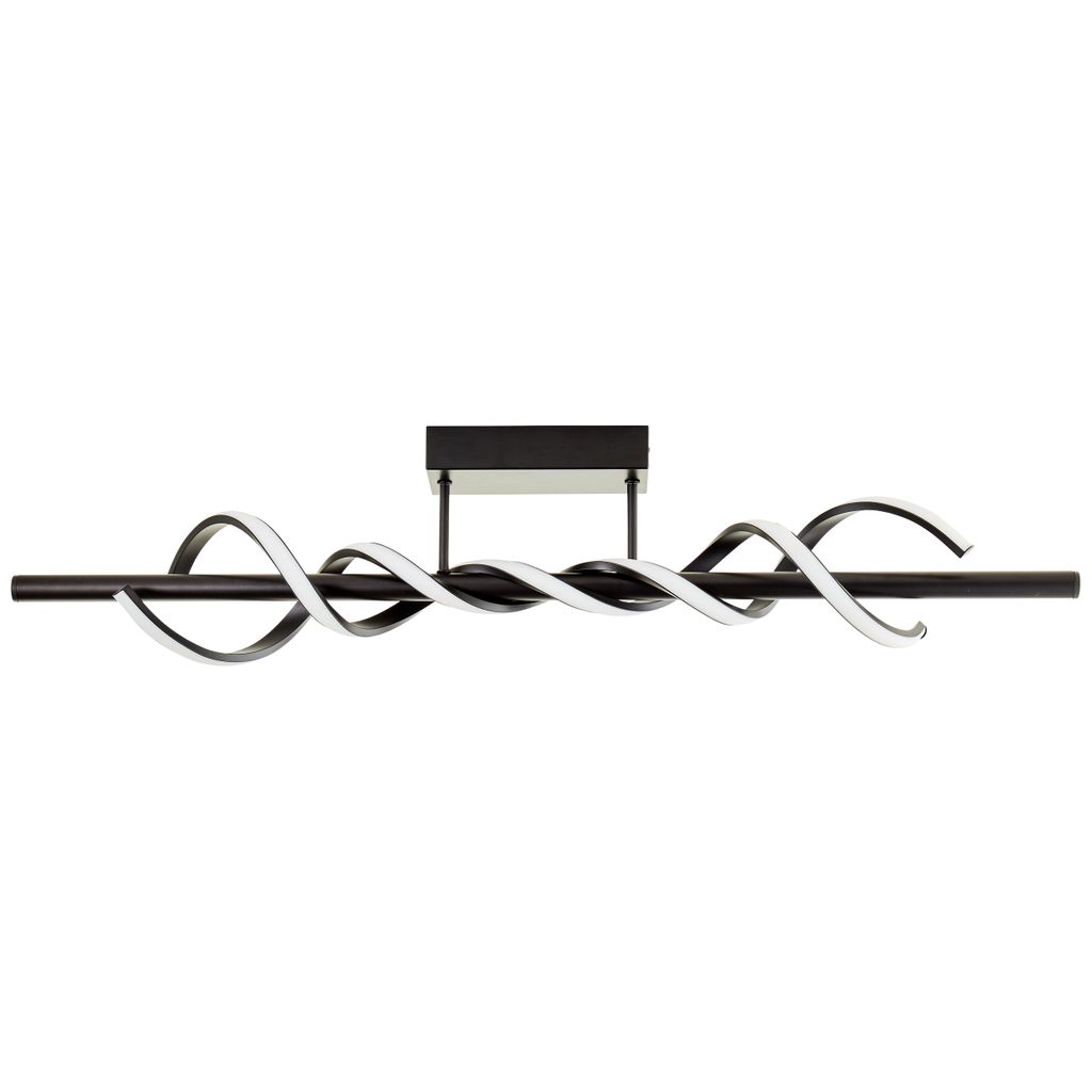 BRILLIANT schwarze LED Deckenlampe AMALIE | Deckenleuchte Produktbild 