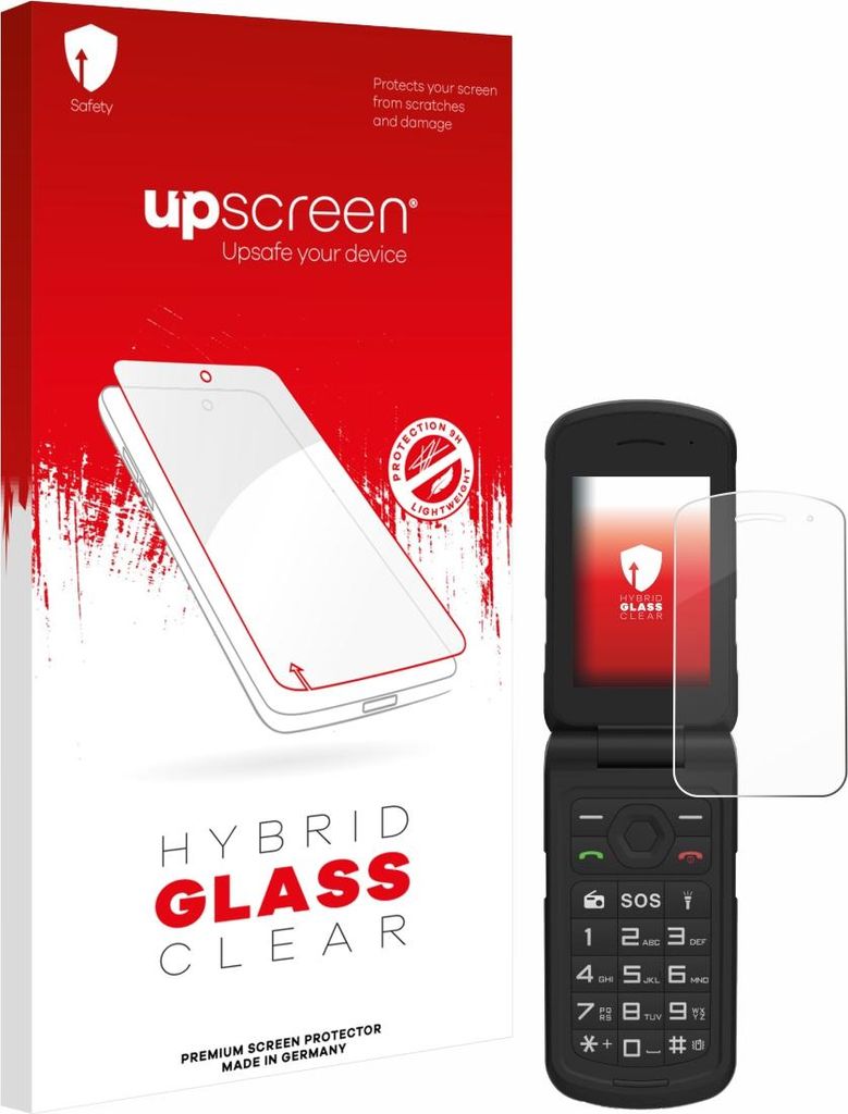 upscreen Schutzglas für AGM M10 Schutzfolie Panzer Folie Glas Display Schutz klar