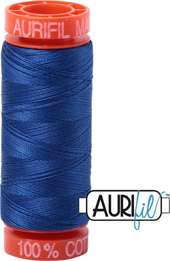 AURIfil Nähgarn MK50WT 1300m, 100% CO : 2735 Medium Blue AURIfil: 2735 Medium Blue