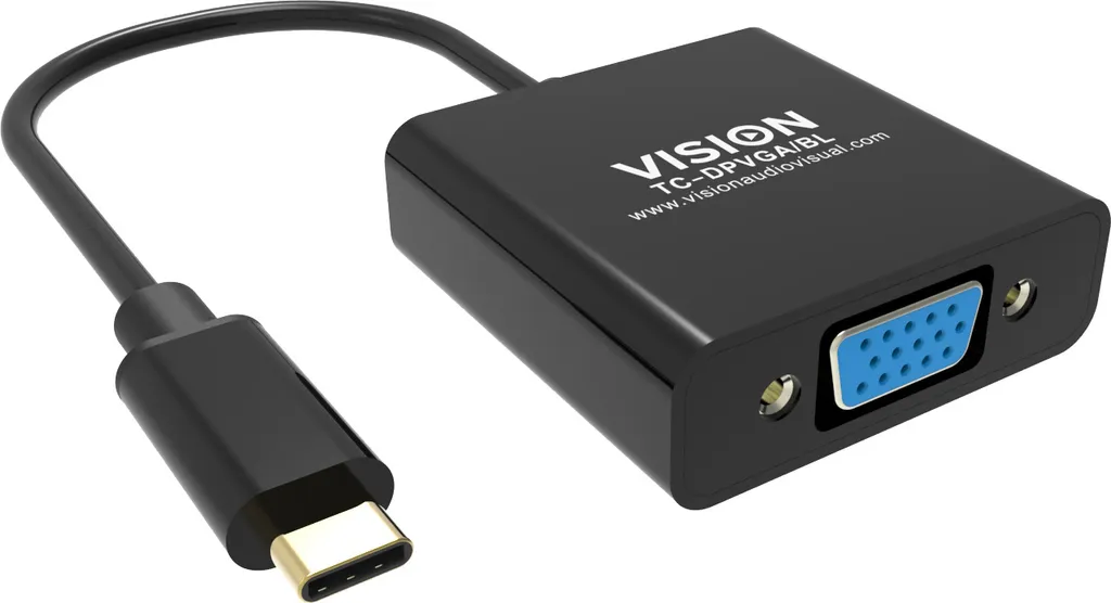 Connectez votre PC USB-C sur un écran VGA avec l'adaptateur Vision TC-USBCVGA
