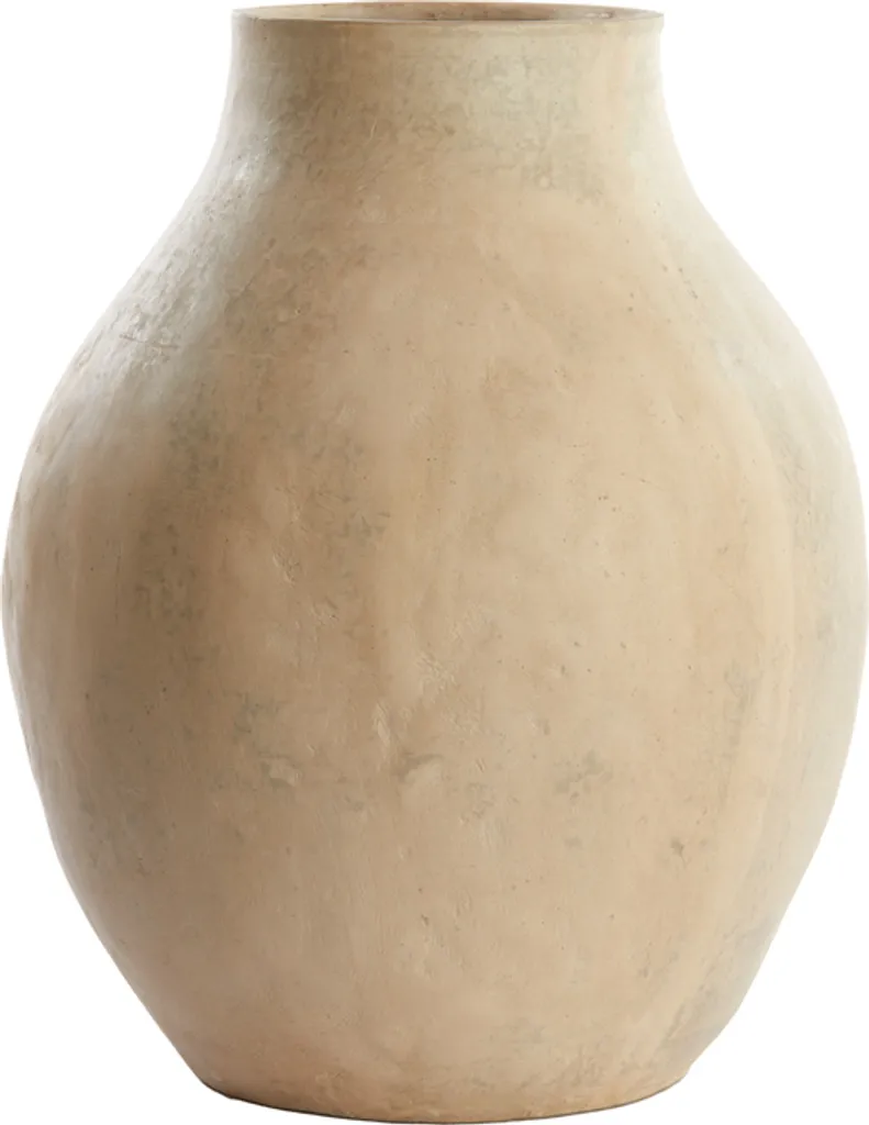 Grand vase décoratif NORELL naturel Ø35 cm pour fleurs et branches
