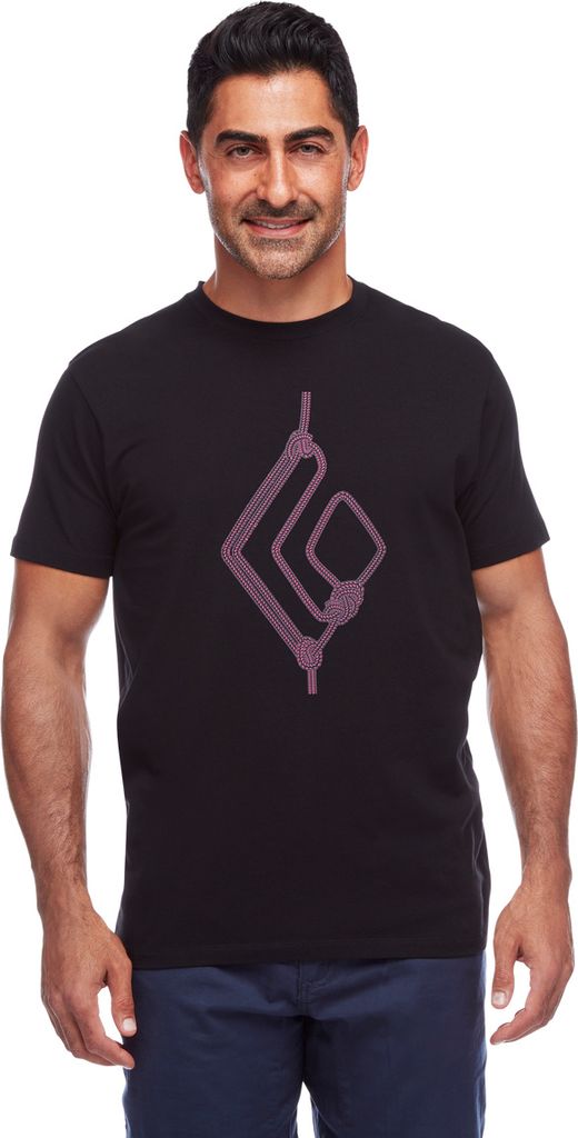 M Rope Diamond Tee, Black, Extra Small Black Diamond
