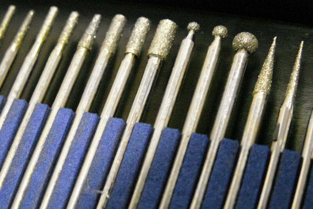 20 tlg. Diamantfräserset Diamantschleiferset für Dremel + Proxxon 3,2 mm