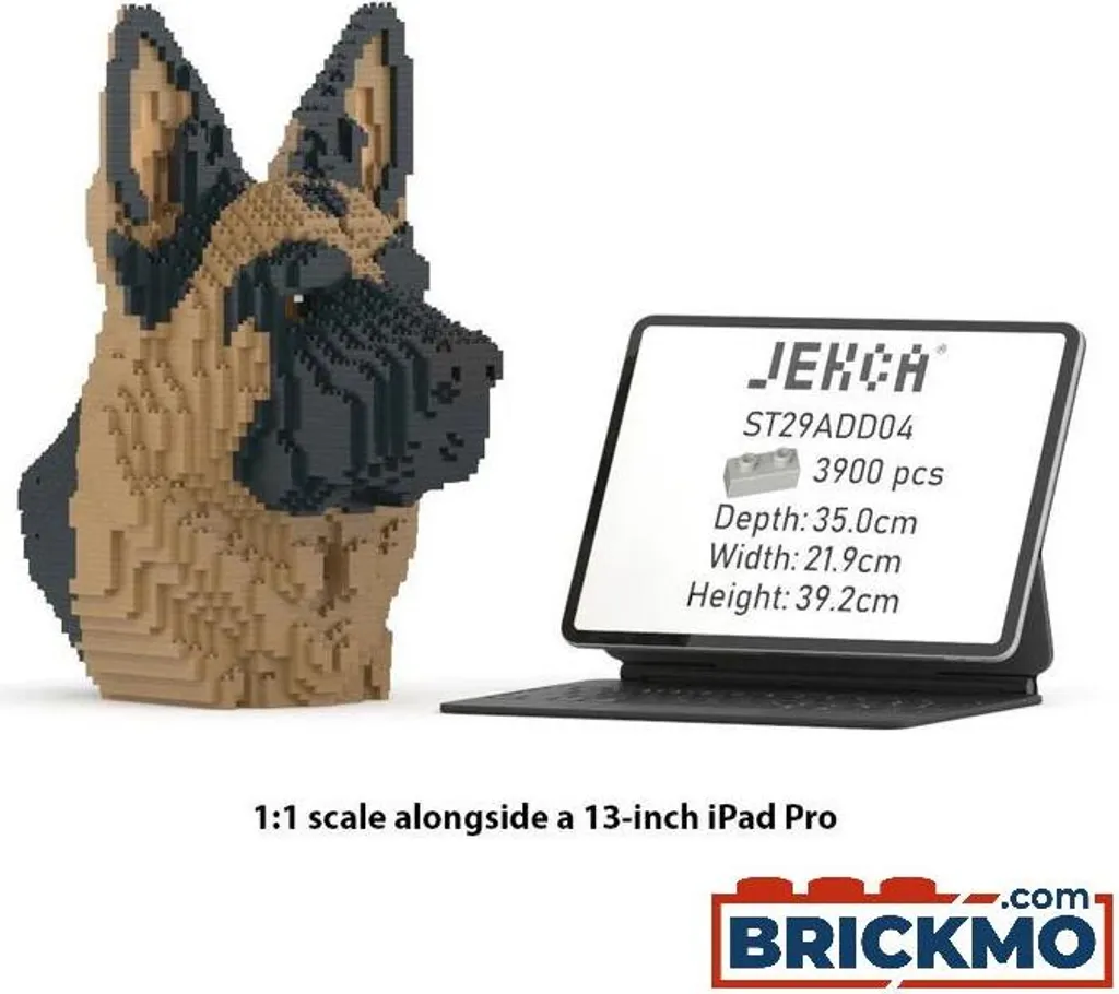 Décoration Berger Allemand JEKCA Bricks - Cadeau Idéal pour Propriétaire