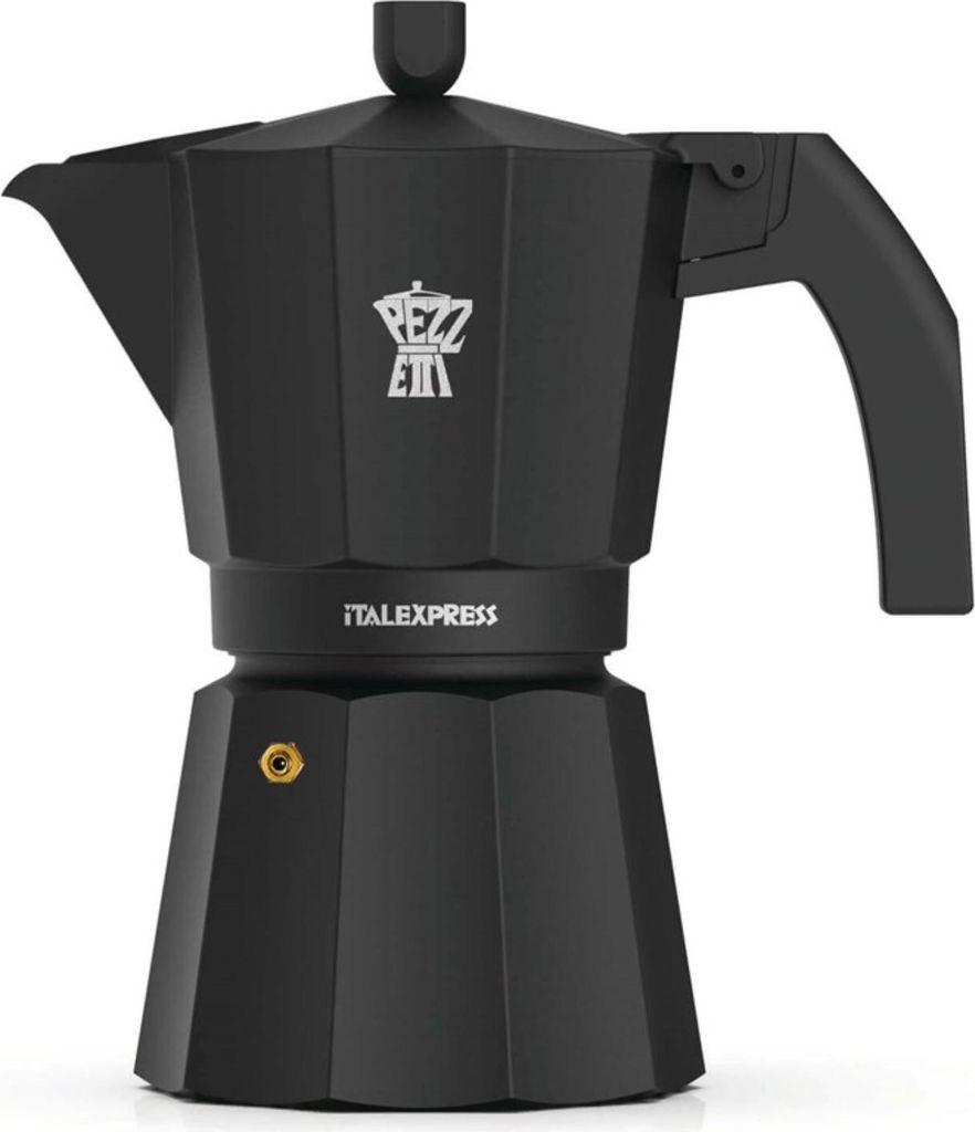 Kaffeekanne für 6 Tassen 19 x 10,4 x H20 cm – Schwarz – Italexpress – Pezzetti