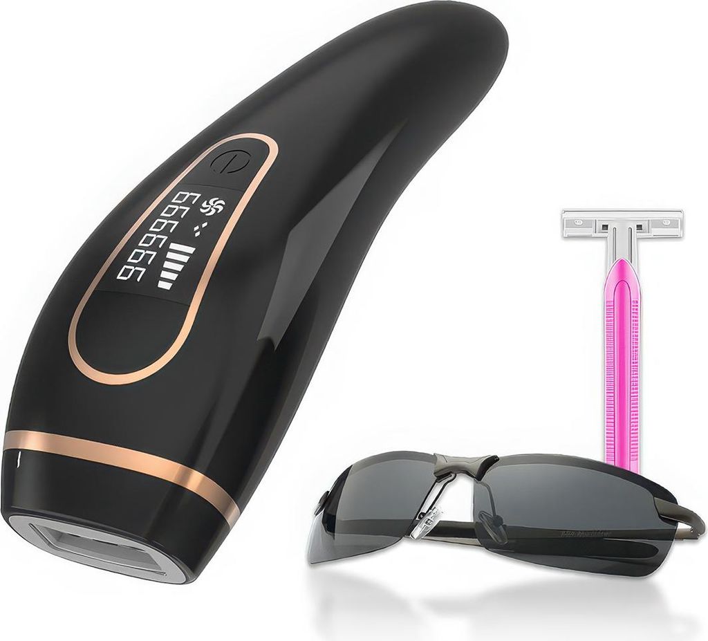IPL Haarentferner für Damen & Herren, Dauerhafte Schmerzfreie Anwendung, 999.999 Blitze, Ganzkörper