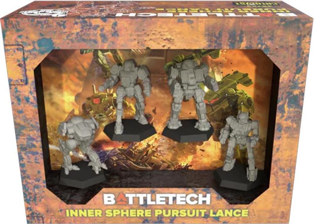 BattleTech Inner Sphere Pursuit Lance - Miniaturen-Spiel -Zubehör - ENG Edition