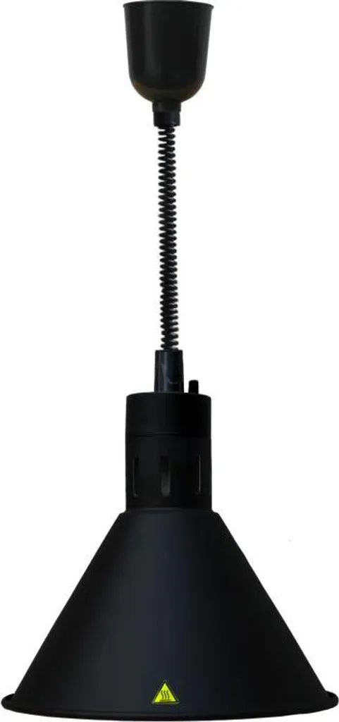 Lampada Termica Cs Chefs Heat-02 Nero: Scaldavivande Professionale 250W