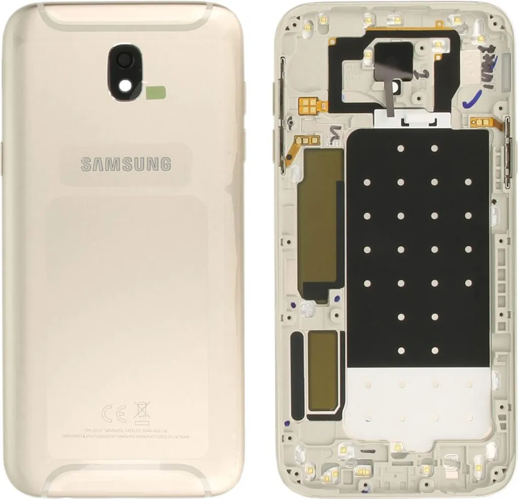 Réparer coque cassée Samsung J5 2017 avec ce couvercle batterie Or neuf
