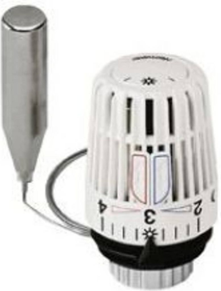 Heimeier-Thermostat-Kopf Typ K weiß mit Fernfühler Produktbild 
