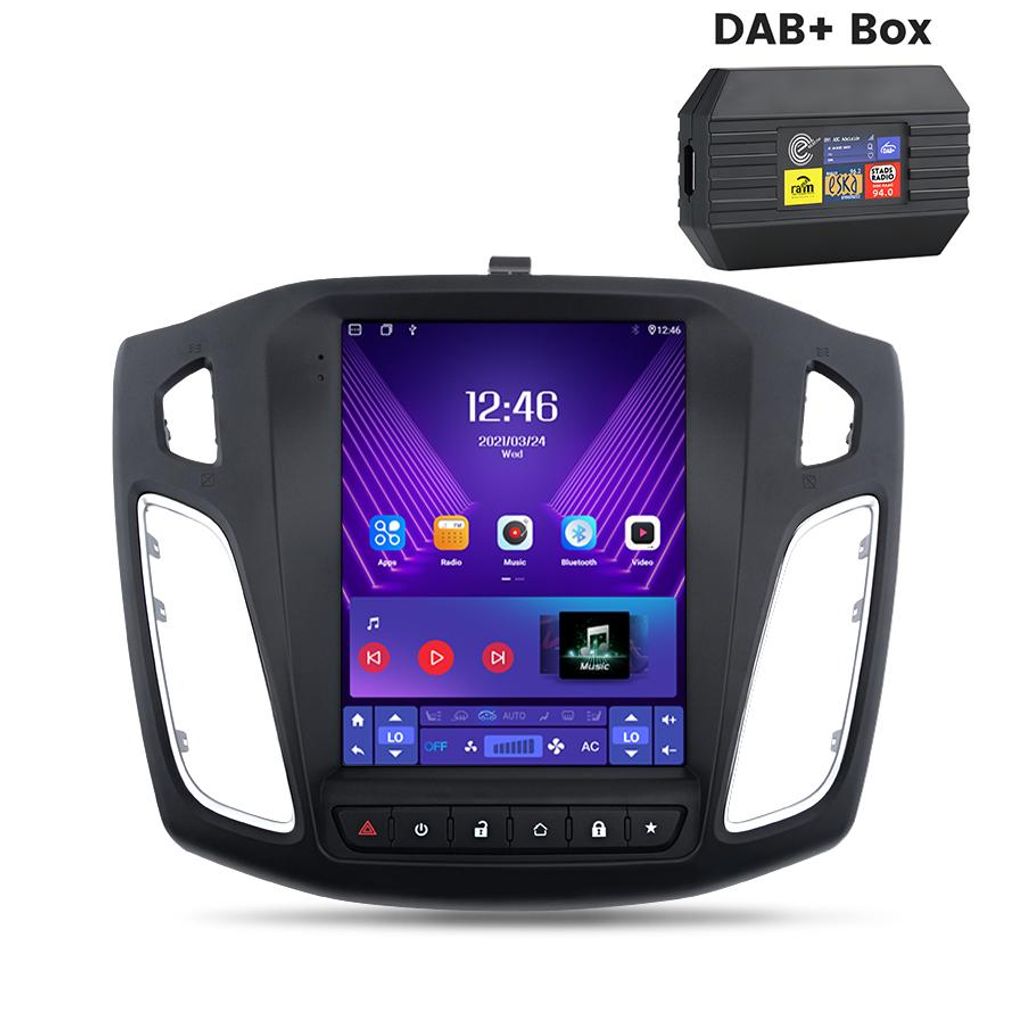 8Kern Carplay android auto Für Ford Focus mk3 III 2012-2018 Autoradio Android13 GPS Navi Sat Wifi SWC BT DAB+ 2+32G 4GSIM DSP RDS