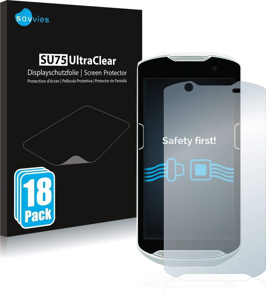 18x Für Zebra TC52 Schutzfolie Savvies Displayschutz Display Schutz Folie Klar Transparent