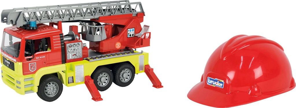 BRUDER, Camión de bomberos MAN TGA con escalera extensible Imagen del producto 