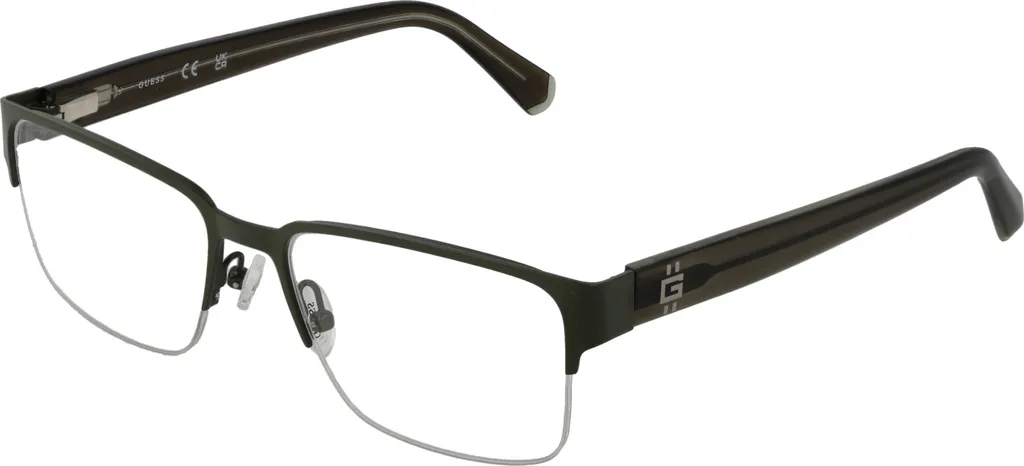 Lunettes de vue Guess homme GU50095 097 53 monture rectangulaire chic