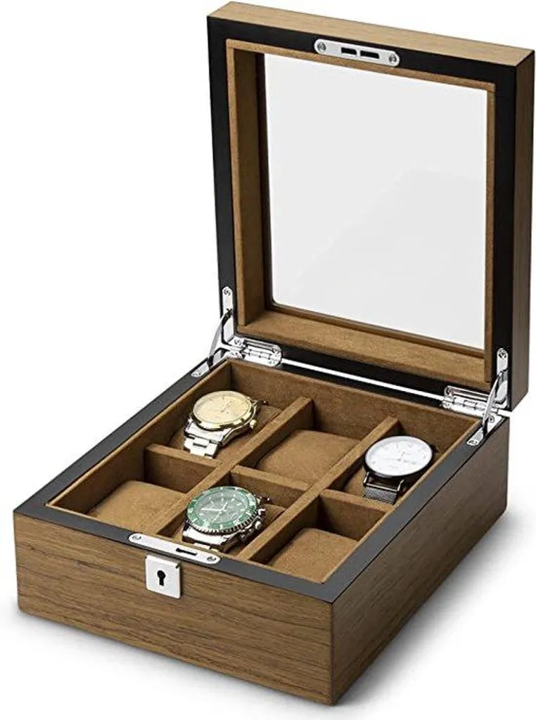 Coffret de rangement montres et bijoux - Organisateur double compartiment