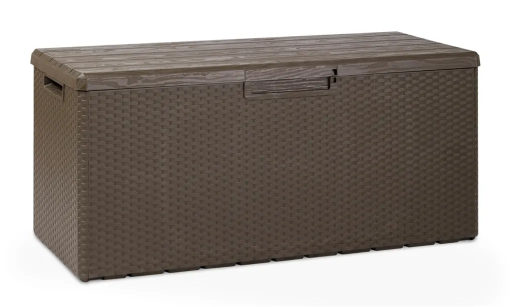 Toomax Portofino 340L Marrone - Cassetta Porta Cuscini e Panca 2 in 1