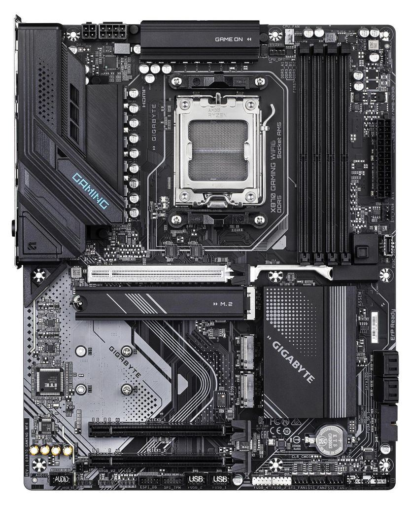 Gigabyte X870 GAMING WIFI6 - Motherboard - ATX - Socket AM5 - AMD X870 Chipsatz - USB4, USB 3.2 Gen 2, USB 3.2 Gen 1, USB-C 3.2 Gen 2x2 - 2.5 Gigab...