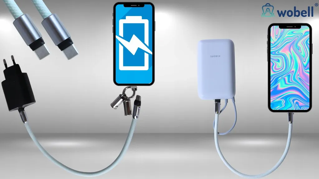 Câble USB C vers USB C Court Charge Rapide QC pour Samsung et iPhone 15