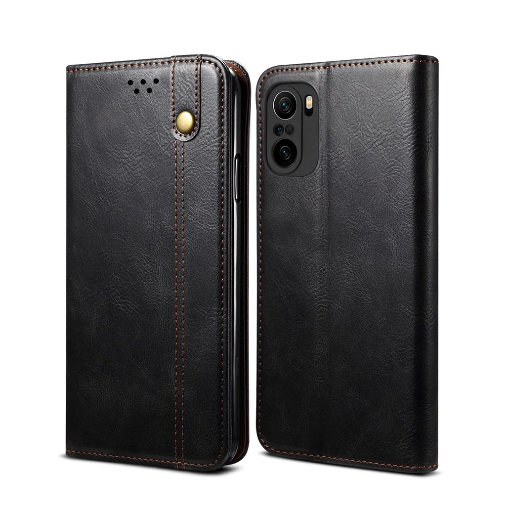 Pouzdro pro Xiaomi Poco F3, kožené flip pouzdro peněženka s Obrázek produktu 
