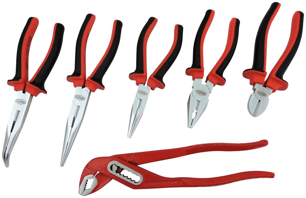 FAMEX 3959-6 Hochwertiger Zangen Satz 6-teilig Produktbild 