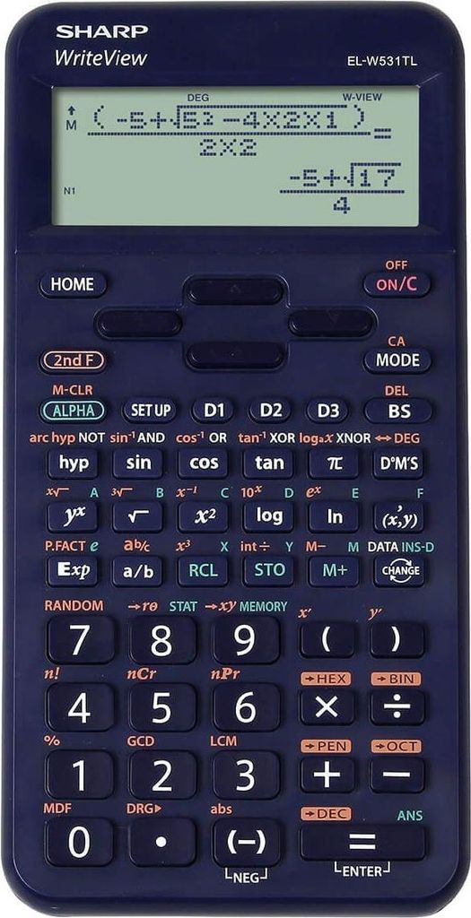 Sharp EL-W531TLB-BL Calculatrice scientifique 420 fonctions Image du produit 