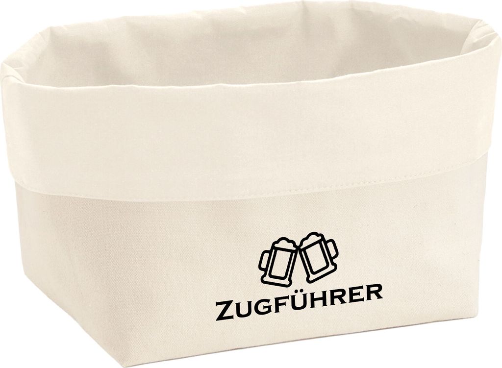 Huuraa Organizer Zugführer Schützenfest 8 Liter Large Canvas Baumwolle Utensilo Geschenkidee
