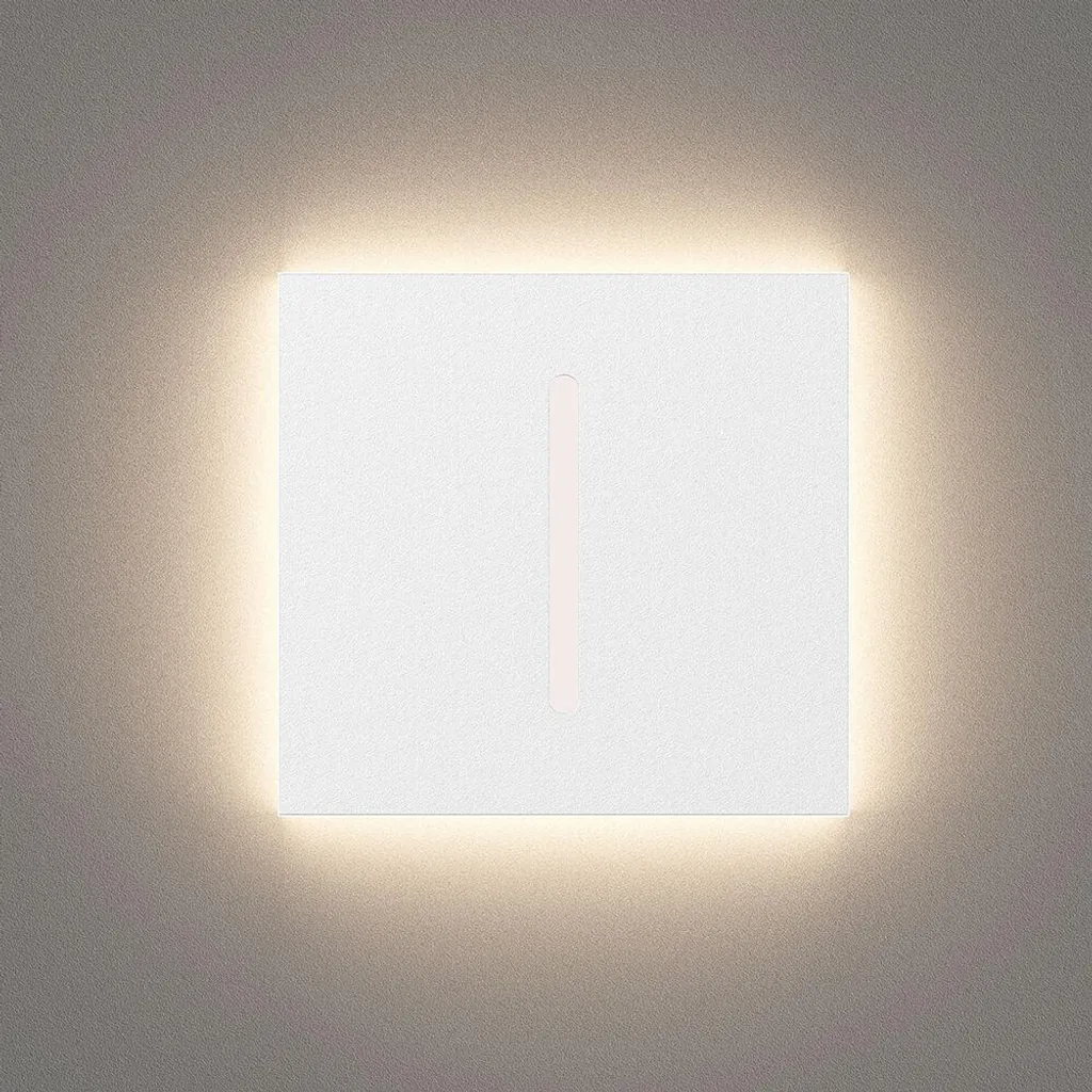 Luce LED per scale 2W angolare bianca a fessura - luce decorativa per corridoi e scale