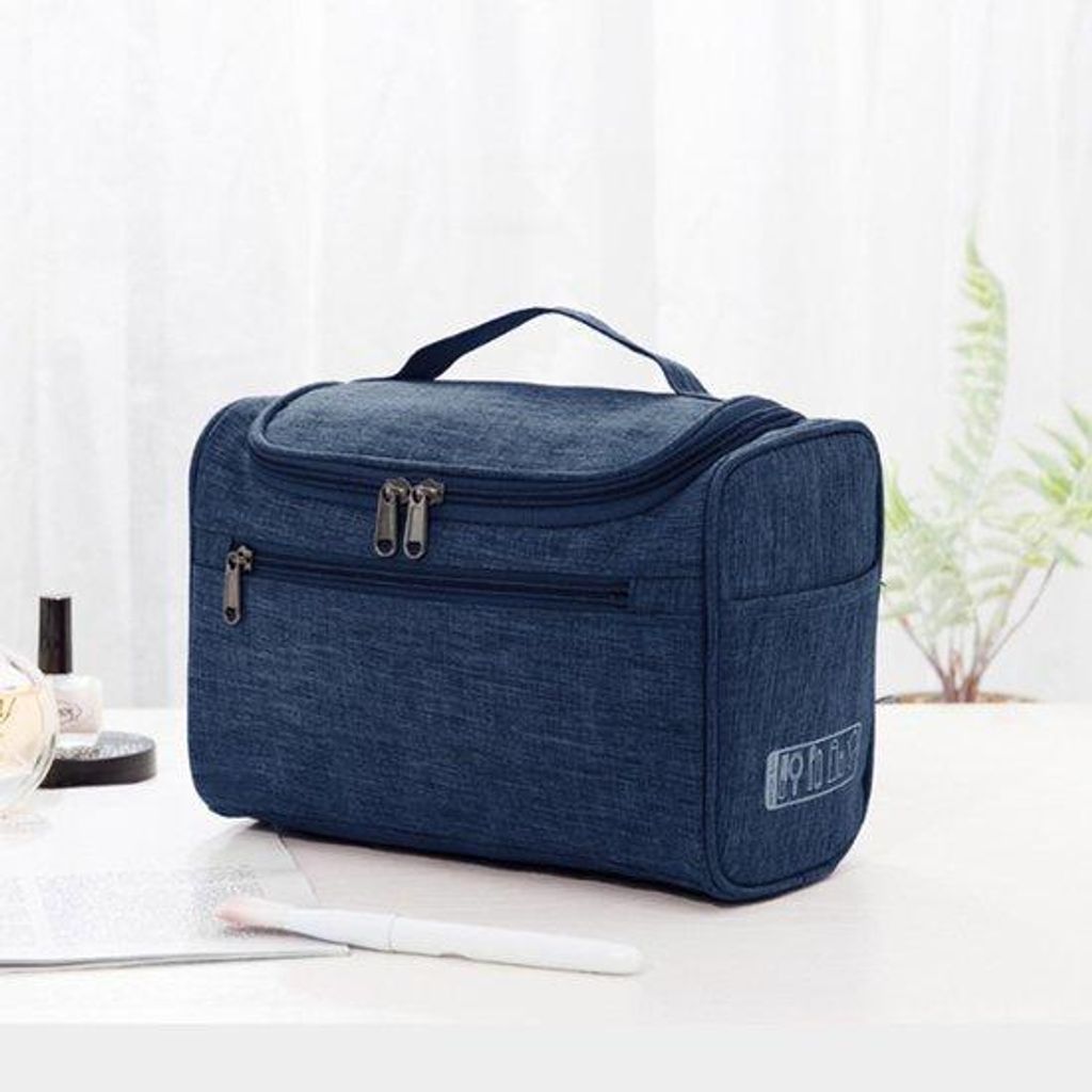 Reisekoffer, große Reisetasche, multifunktionale Schminktasche, tragbarer Businesskoffer, blau