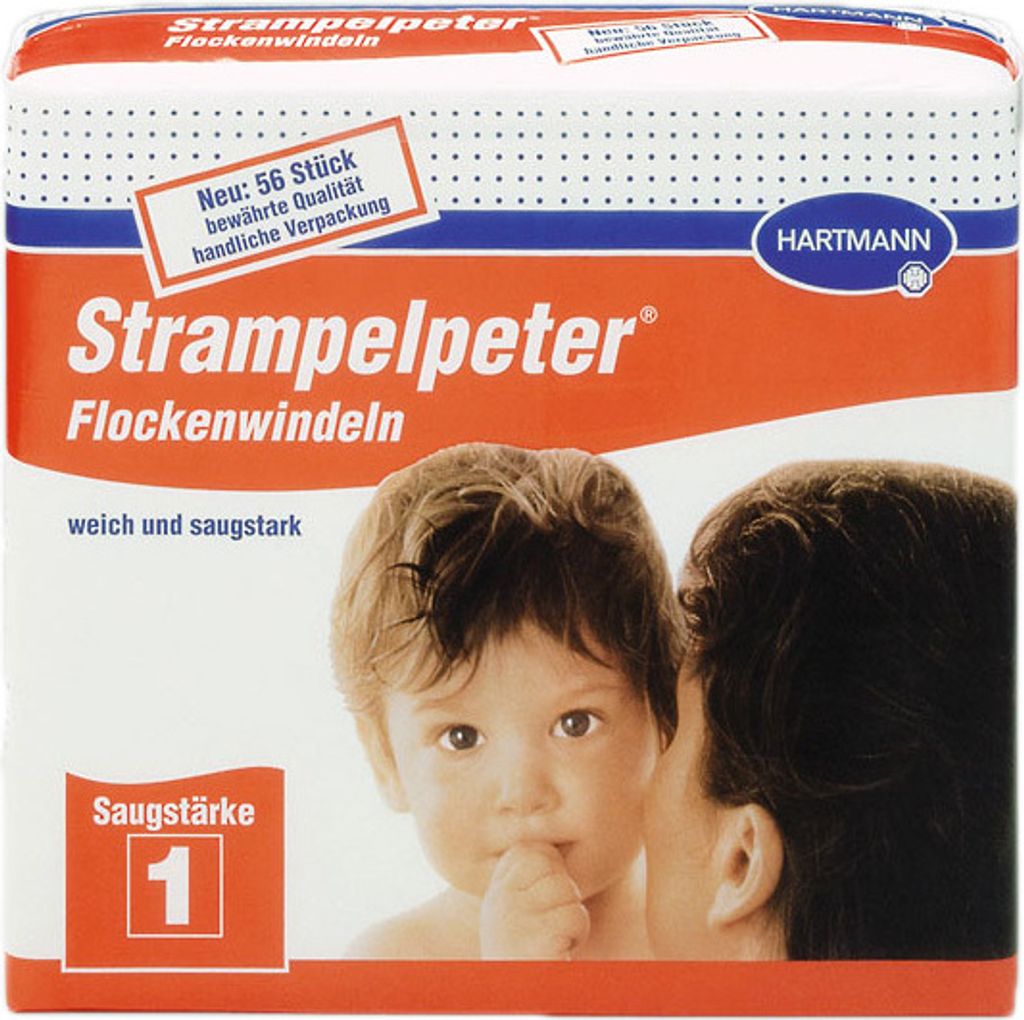 Pannolini Strampelpeter fluff assorbenti 1, 56 pannolini Immagine del prodotto 