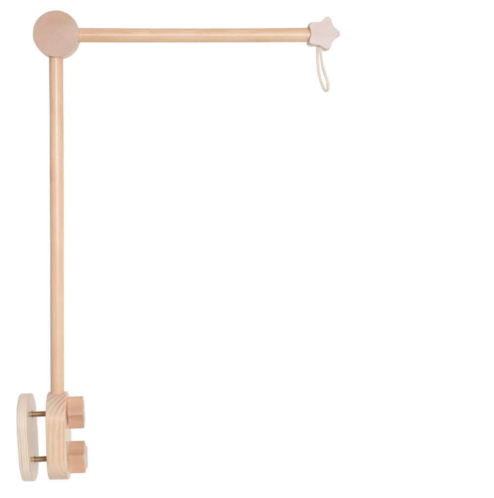 Support mobile bébé Jabadabado en bois écologique avec pince de serrage