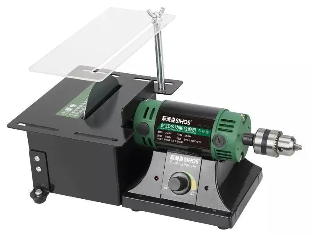 Touret à polir Braun 950W - Polisseuse d'établi compacte 220V - 5kg