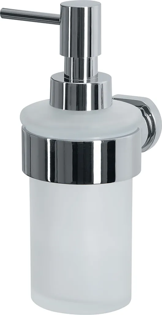 Distributeur Savon Liquide Mural Milo Inox Mat pour Salle de Bains