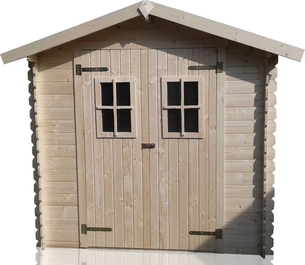 Gartenhaus 2,78 x 2,26 Meter (inkl. Dach) | Naturbelassen | Satteldach
